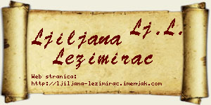 Ljiljana Ležimirac vizit kartica